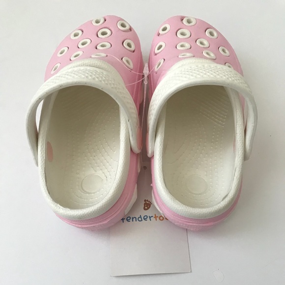 ❌SOLD❌🆕 NWT Toddler Pink/White Clogs - Girls 8 - Picture 5 of 8